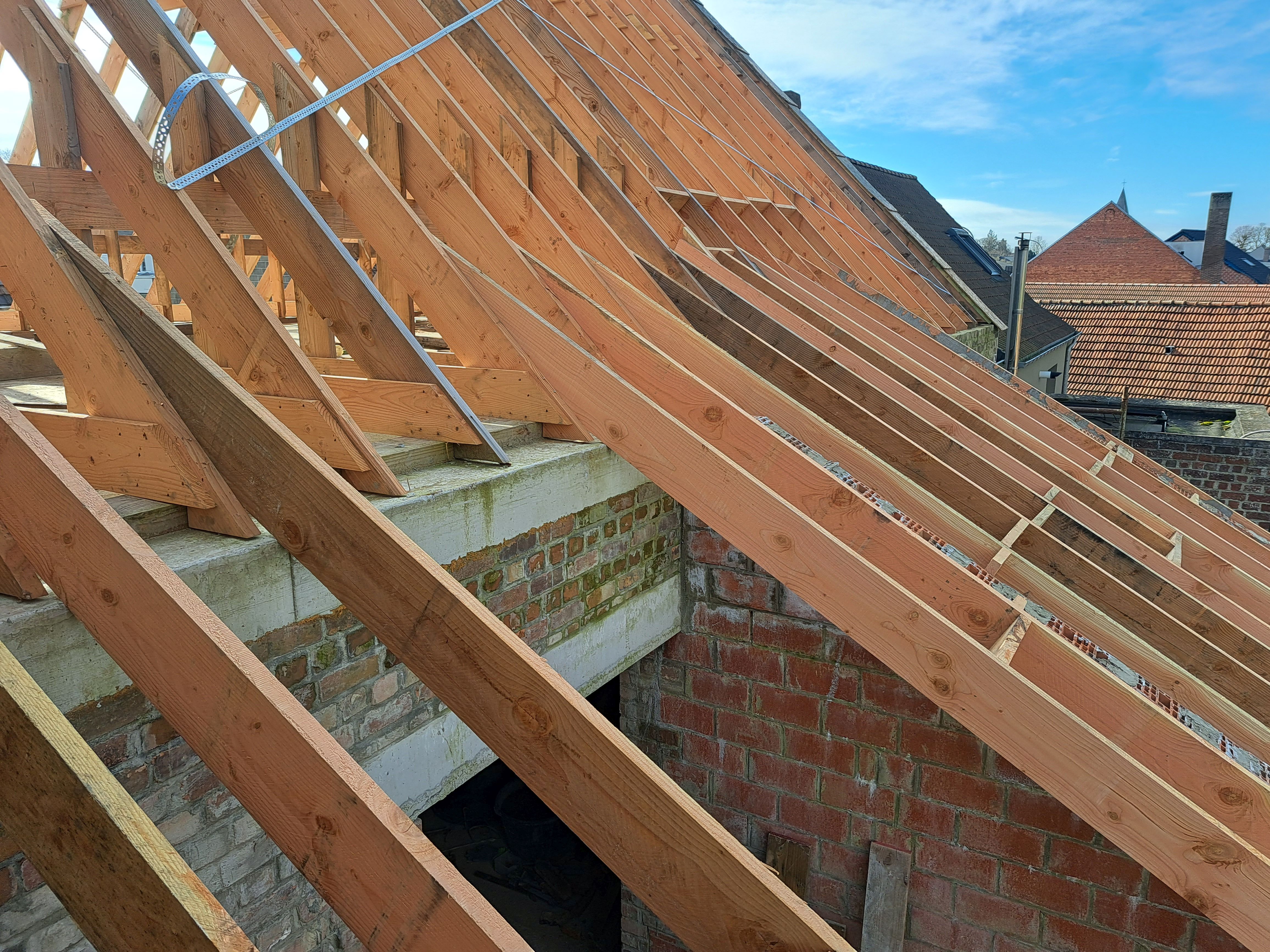 Dakgebinte vernieuwen - nieuwe dakopbouw